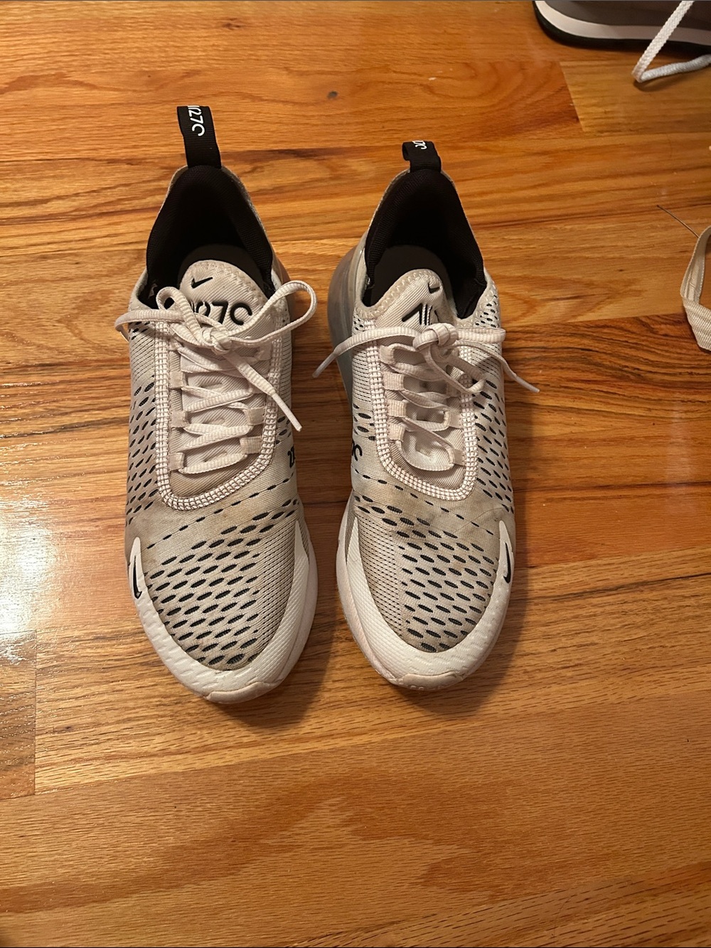 Nike Air Max 270 React Sneakers - White and Light Gray